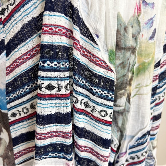 ✖️SOLD✖️•DOR DOR COUTURE•Anthropologie Mixed Media Long Sleeveless Cardigan/Vest - Picture 9 of 11